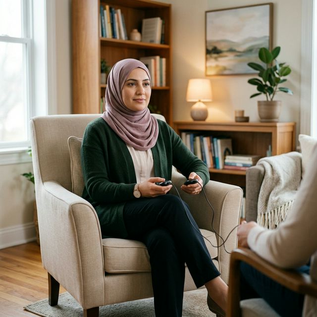 EMDR therapy session representation